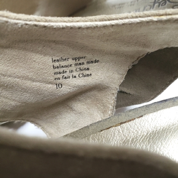 Seychelles Suede Leather Peep Toe Heel size 10 women's Stacked high heels - Picture 6 of 12